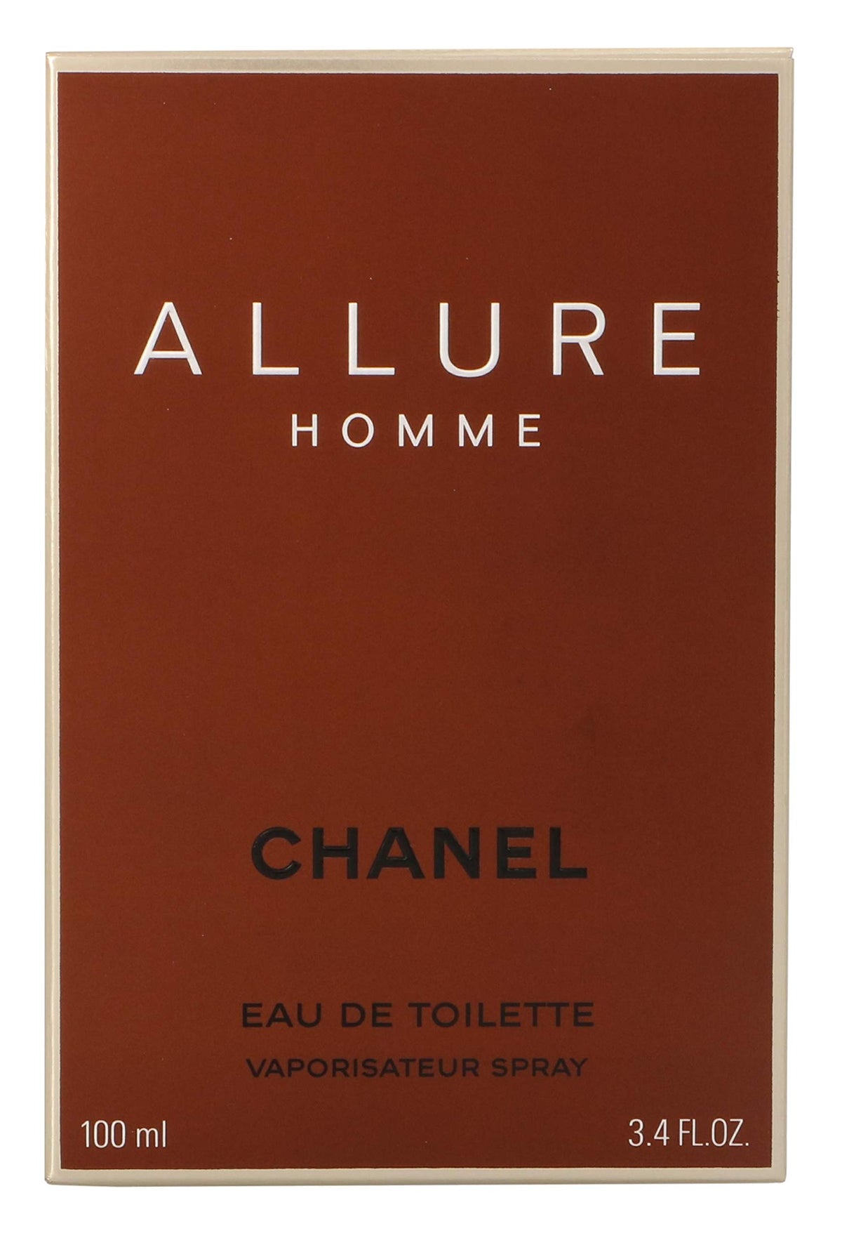 CHANEL Allure Eau de Toilette 100ml vue avant avec flacon élégant