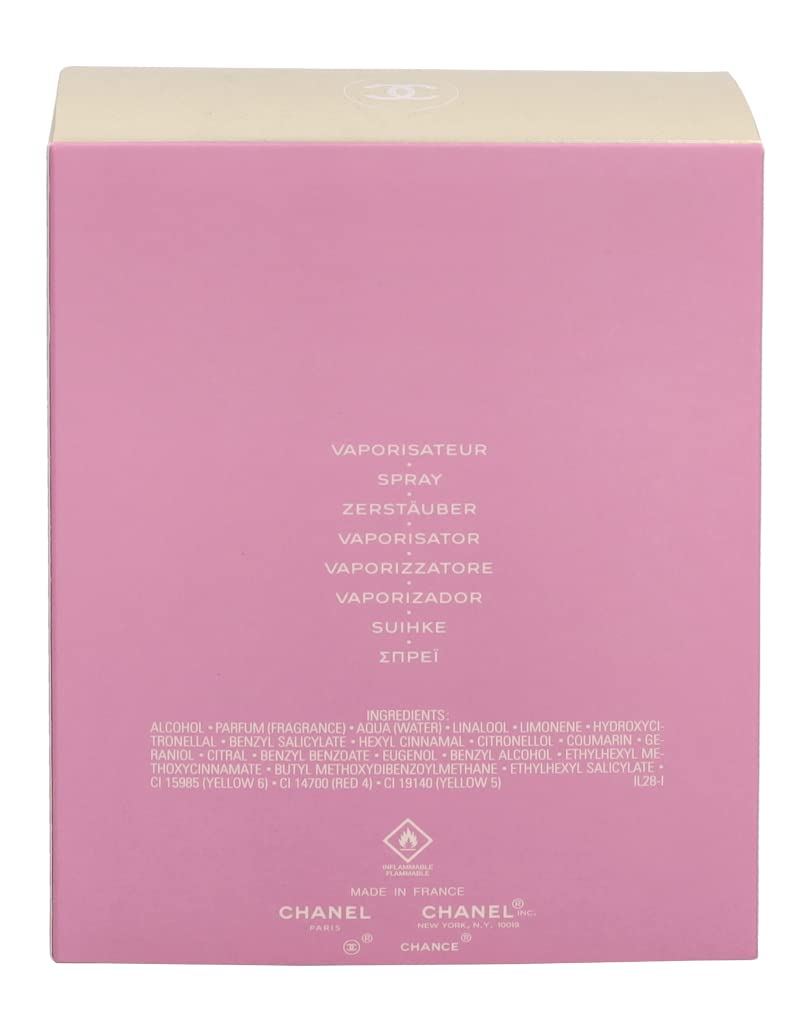CHANEL Chance Eau de Toilette 150ml sur fond élégant