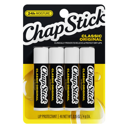 ChapStick Baume à Lèvres Classique Original pack de 4 unités