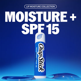 ChapStick Baume à Lèvres Hydratant SPF 15, vue sur l'emballage