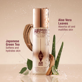 Charlotte Tilbury Airbrush Flawless Spray dans une routine de maquillage