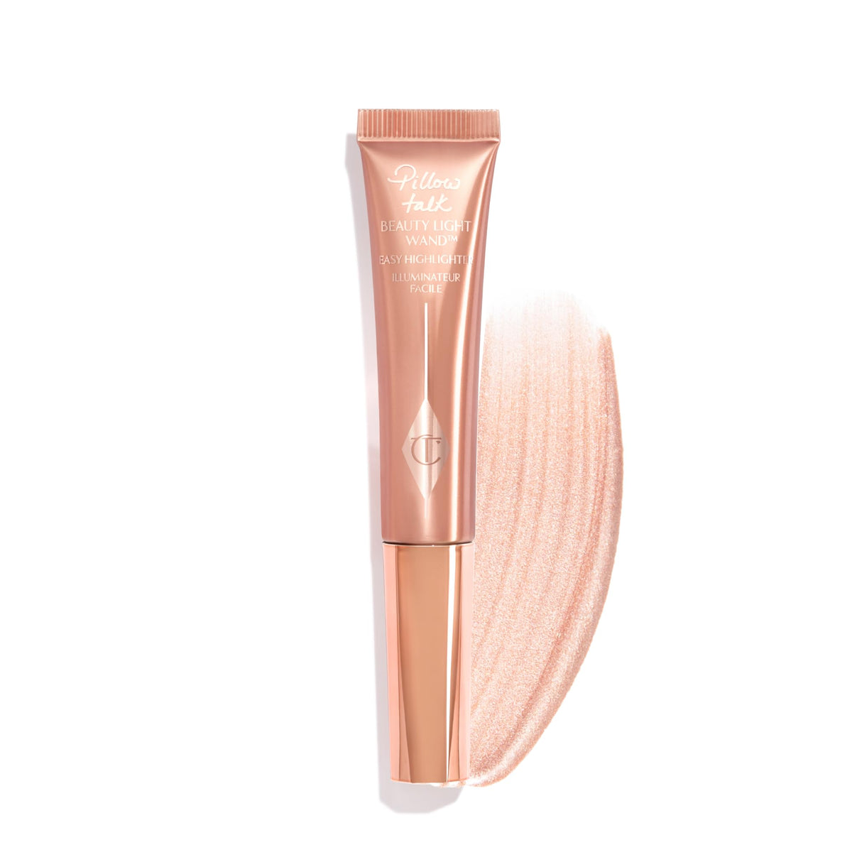 Charlotte Tilbury Beauty Light Wand vue avant avec applicateur Magic Cushion