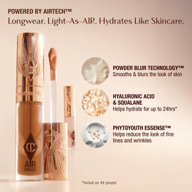 Charlotte Tilbury Concealer Flawless Blur application sur le visage
