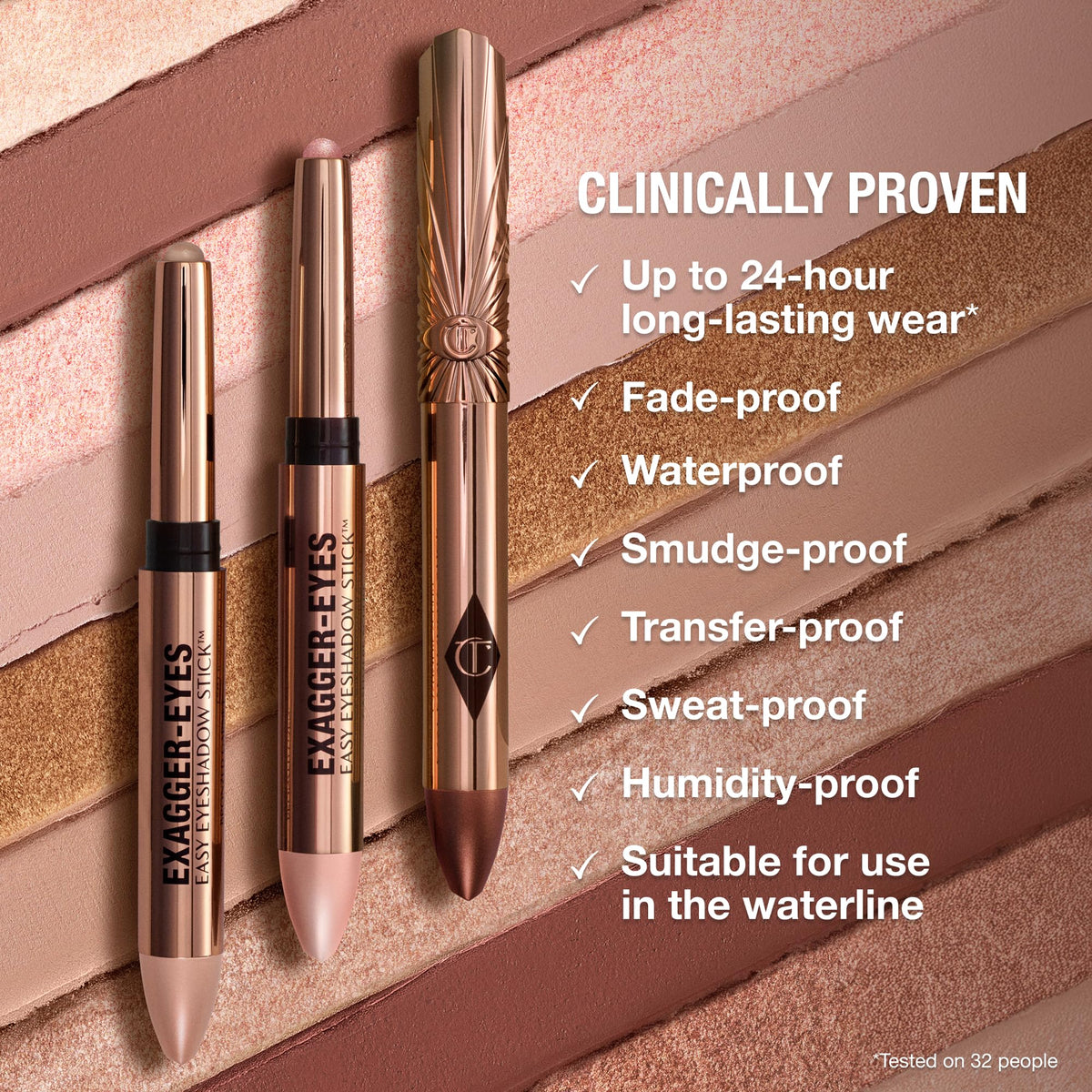 Charlotte Tilbury Exagger-Eyes Crayon Fard à Paupières avec emballage