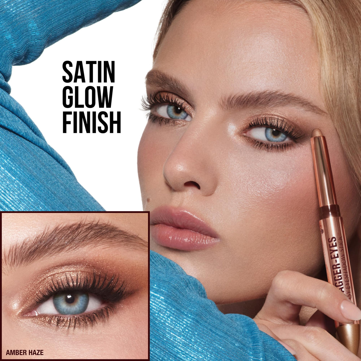 Charlotte Tilbury Exagger-Eyes Crayon Fard à Paupières texture crémeuse