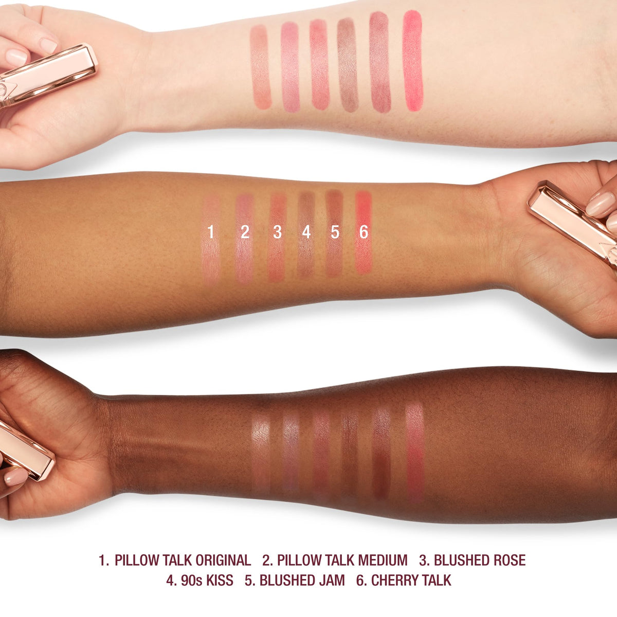 Charlotte Tilbury Pillow Talk Blush Balm Lip Tint 32g avec autres produits de beauté