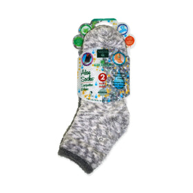 Chaussettes Aloe Vera Earth Therapeutics grises avec motif confetti