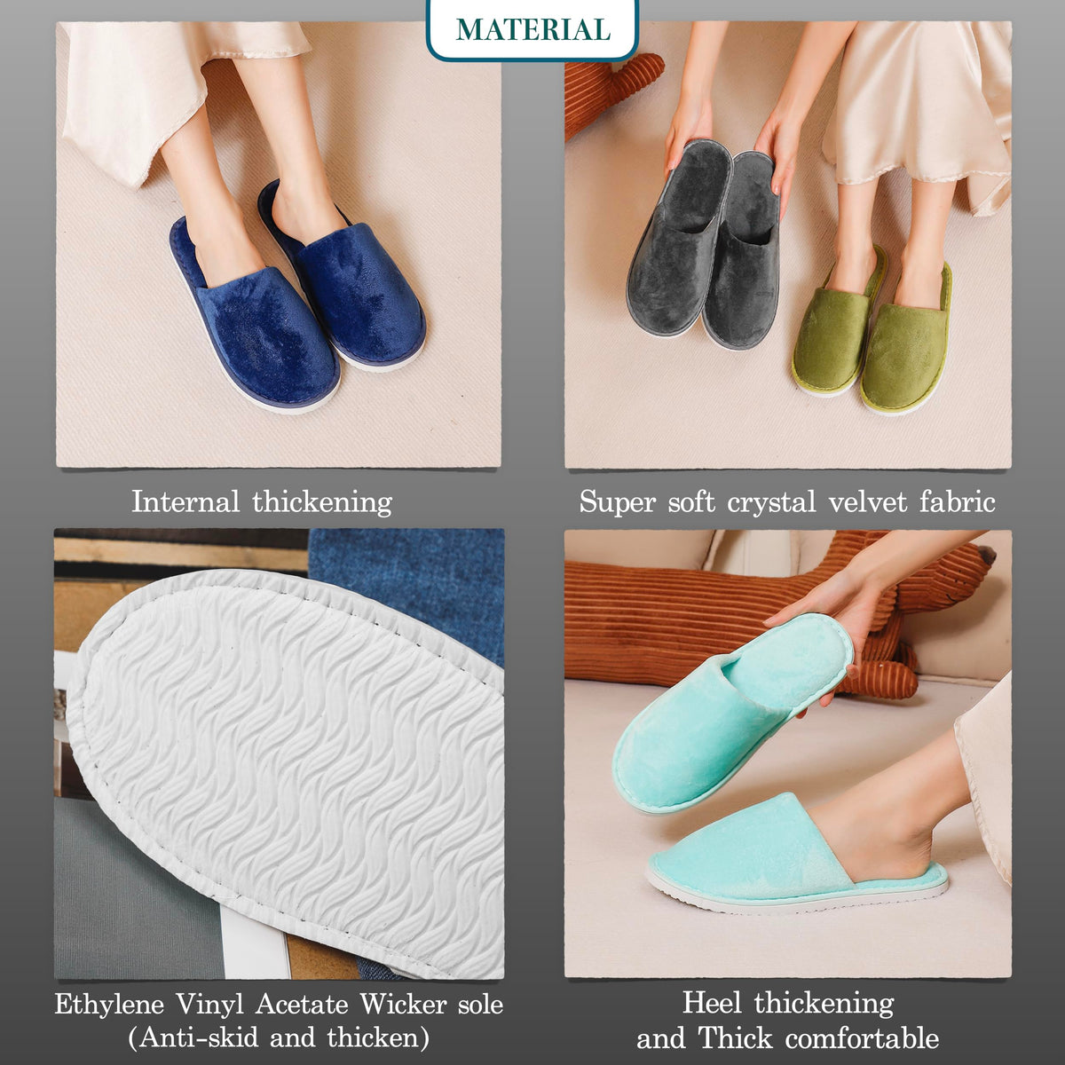 Chaussons spa OSTADARRA dans leur sac individuel