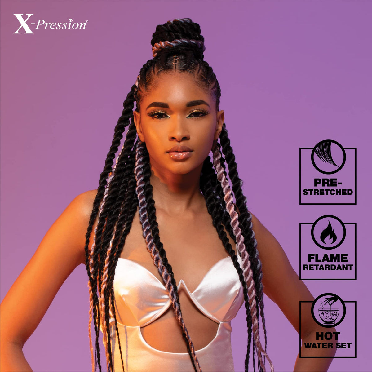 Cheveux à tresser Sensationnel adaptés pour locs et twists