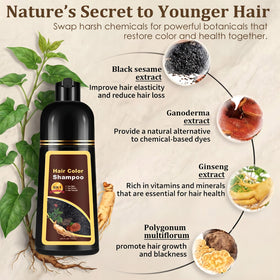Cheveux avant coloration avec le shampooing Callmynm
