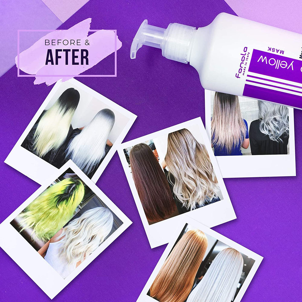 Cheveux blonds après utilisation du Shampooing Fanola