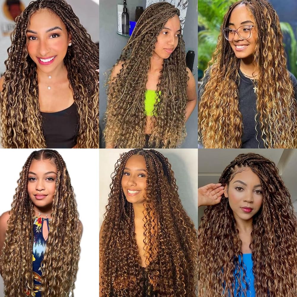Cheveux bouclés Acbhoa 100% humains en paquet