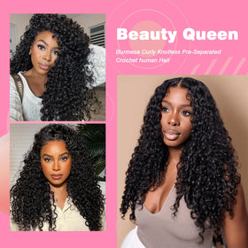 Cheveux Bouclés Beauty Queen en couleur noire naturelle