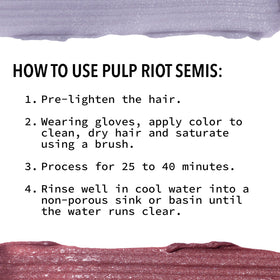 Cheveux brillants après application de Pulp Riot Silversmith