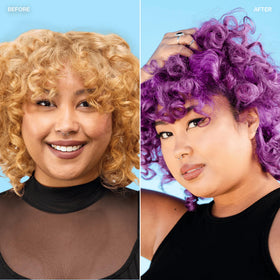 Cheveux brillants après application du masque oVertone