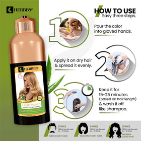 Cheveux brillants après utilisation du shampooing HERBBY