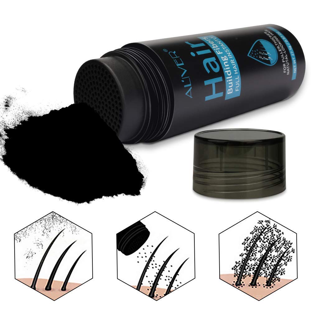 Cheveux épais après utilisation des fibres ALIVER
