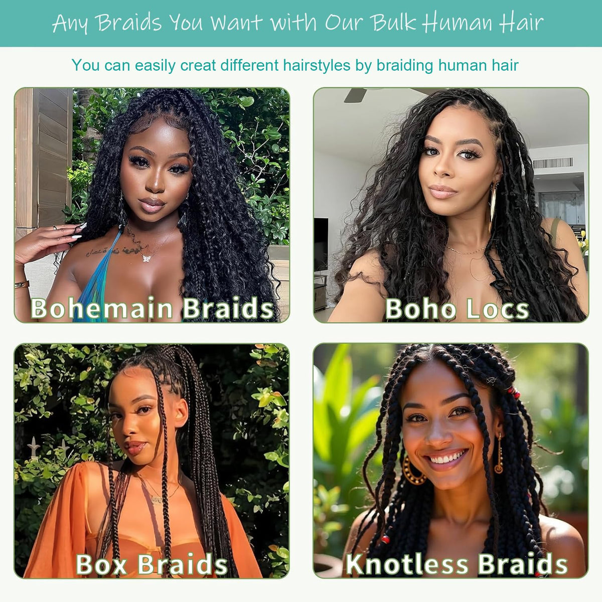 Cheveux humains bouclés OKVOKV montrant la texture