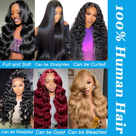 Cheveux humains Superfect 12A, trois paquets ensemble