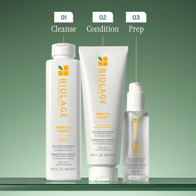 Cheveux lisses après utilisation du shampooing Biolage Smooth Proof
