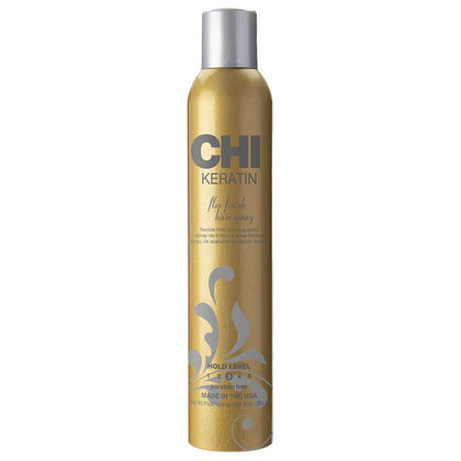 CHI Laque Flexi Keratin 340g vue avant avec bouchon noir