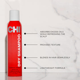 CHI Shampoo Sec 113g en utilisation sur cheveux secs