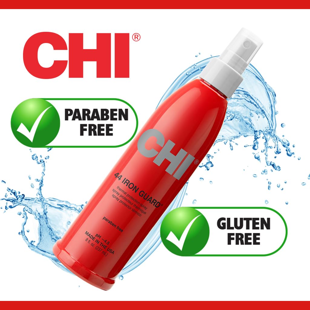 CHI Spray de Protection Thermique 236ml sur une coiffeuse