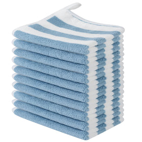 Chiffon en microfibre SINLAND bleu 30 cm x 30 cm vu de face