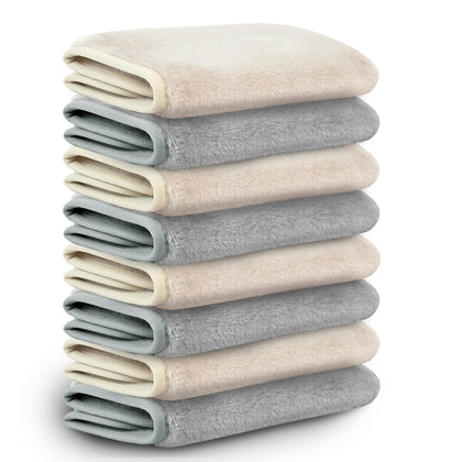 Chiffons démaquillants NUGILLA en microfibre beige, vue avant