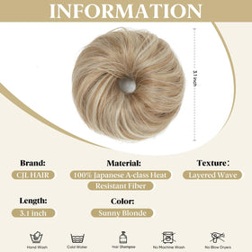 Chignon CJL HAIR sur cheveux fins pour un look volumineux