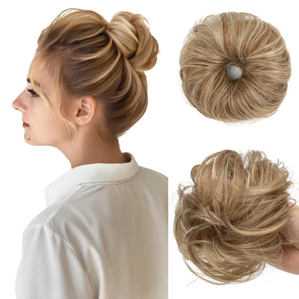 Chignon ébouriffé CJL HAIR Sahara Beige vue de face