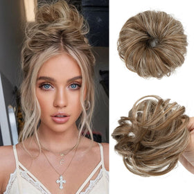 Chignon méssy CJL HAIR beige multi vue avant
