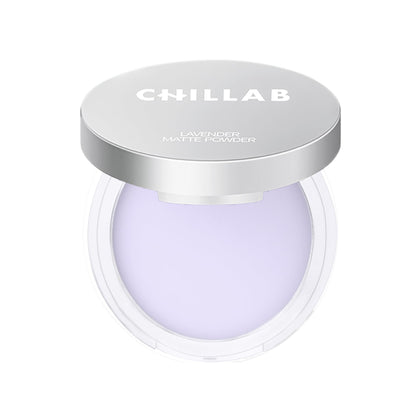 Chillab Poudre Matifiante Lavande vue avant avec un puff inclus
