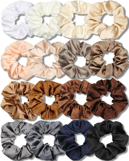 Chouchous en satin IVARYSS 16 pièces, couleurs variées