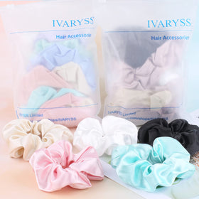 Chouchous IVARYSS en satin utilisés dans une coiffure