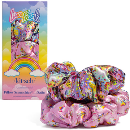 Chouchous satin Lisa Frank en deux pièces, vue de face