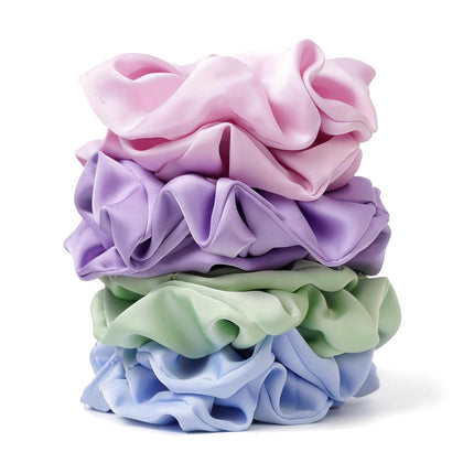 Chouchous satin pastel SEVEN STYLE 8PCS vue de face