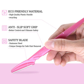 CICINUJOY Rasoir Dermaplaning Femme 40pcs, emballage transparent