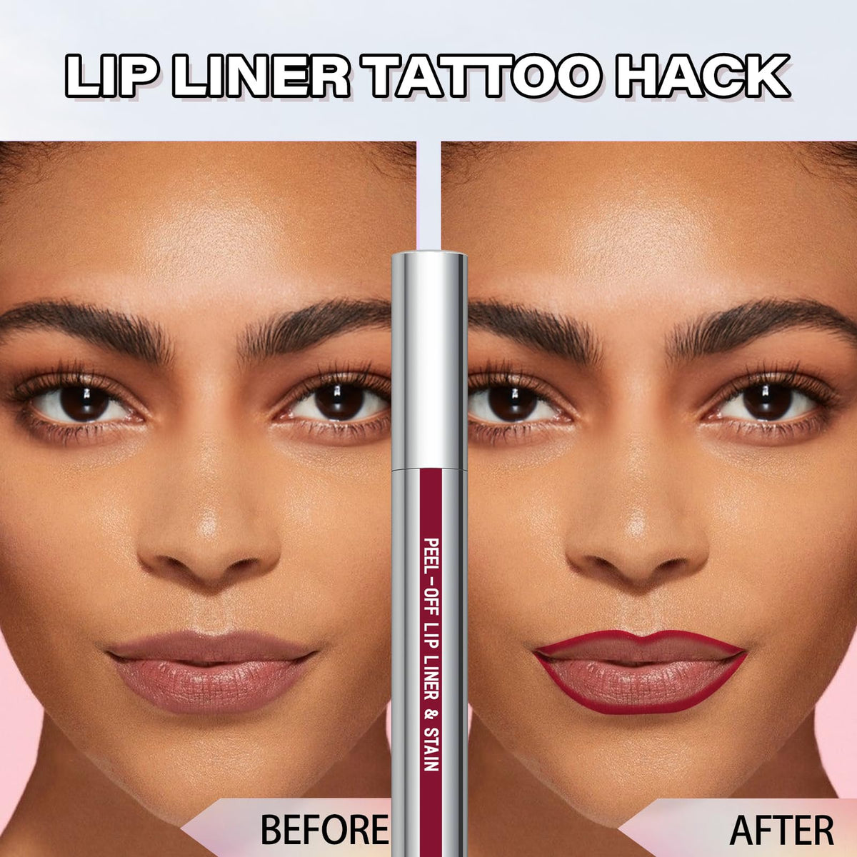 Cilrofelr Crayon à Lèvres Peel Off avec embout applicateur