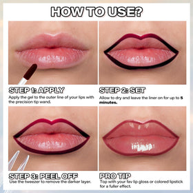 Cilrofelr Crayon à Lèvres Peel Off teintes disponibles