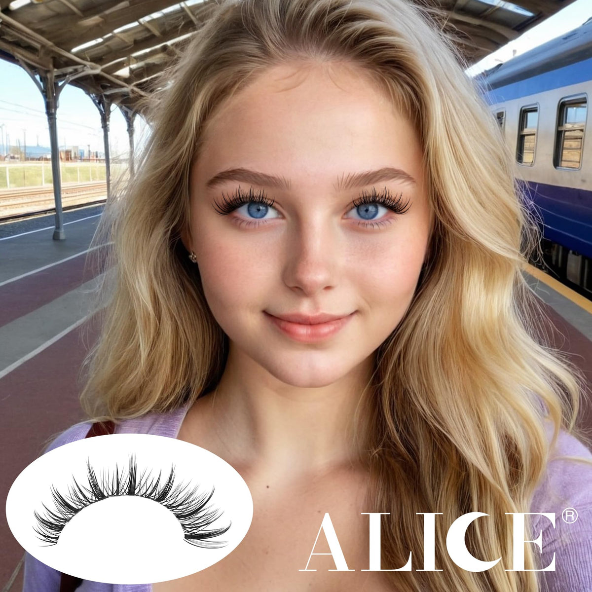 Cils ALICE en action lors d'une séance de maquillage