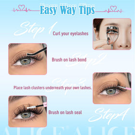 Cils ALICE montrant la texture fluffy et wispy