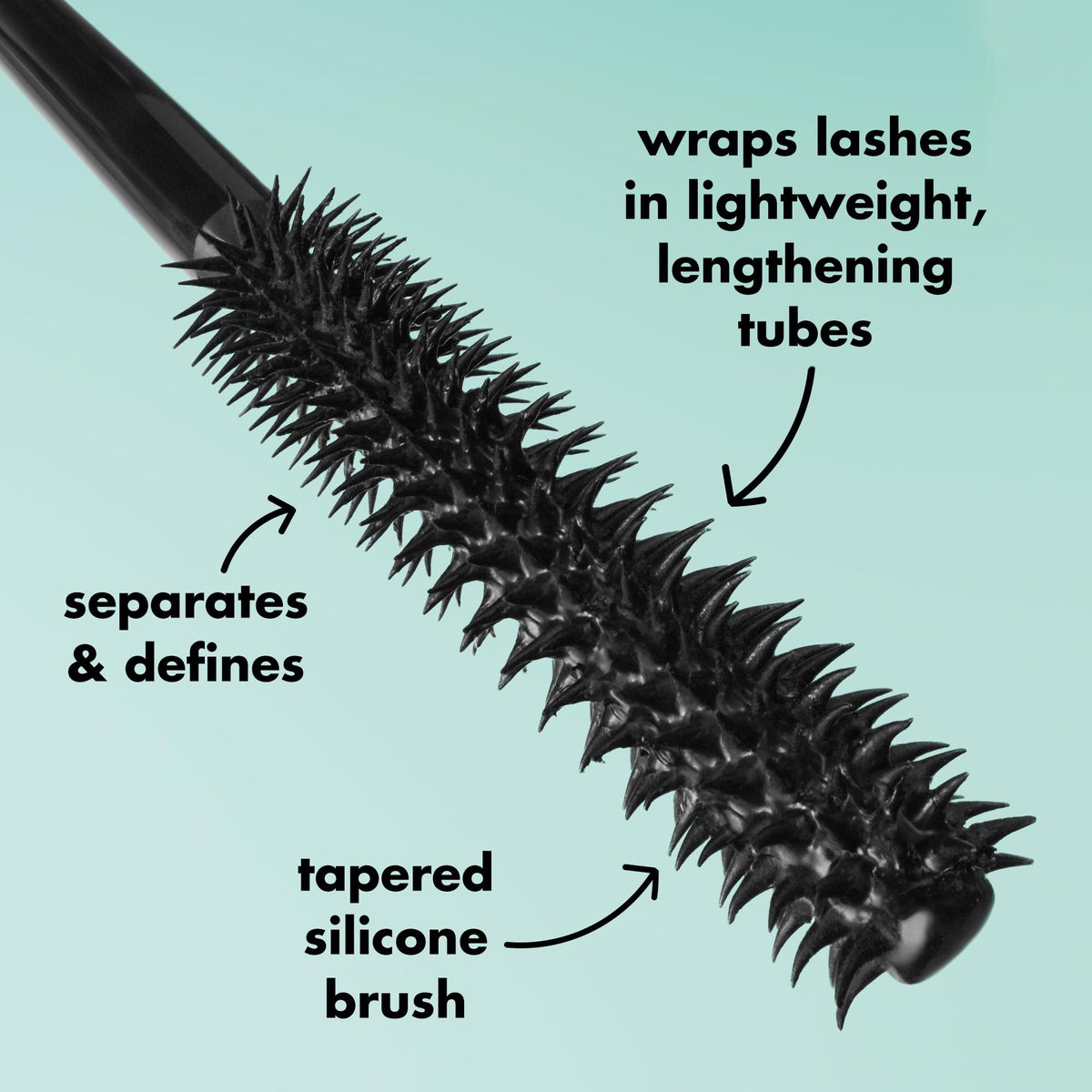 Cils allongés après application du mascara e.l.f.