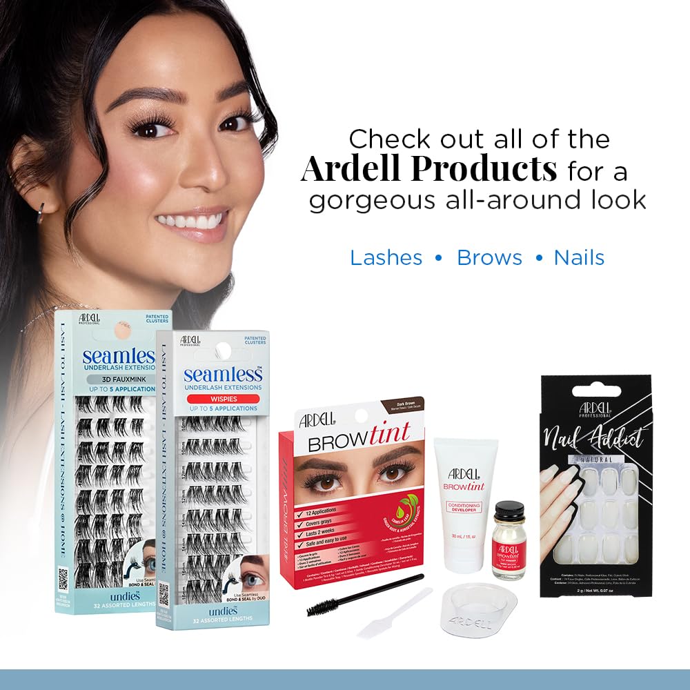 Cils Ardell appliqués sur un modèle avec un look naturel