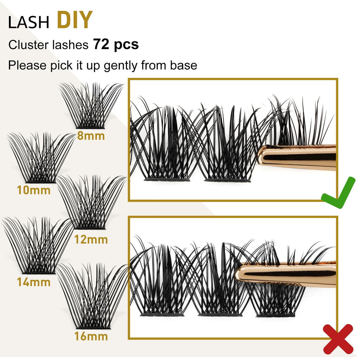Cils B&Qaugen en différentes tailles pour un look personnalisé