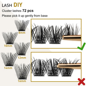 Cils B&Qaugen en différentes tailles pour un look personnalisé