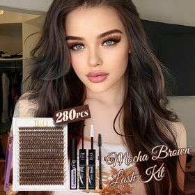 Cils Brown Mocha B&Qaugen en vue rapprochée