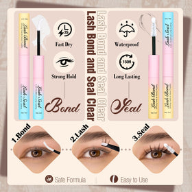 Cils bruns Mavphnee appliqués sur les yeux
