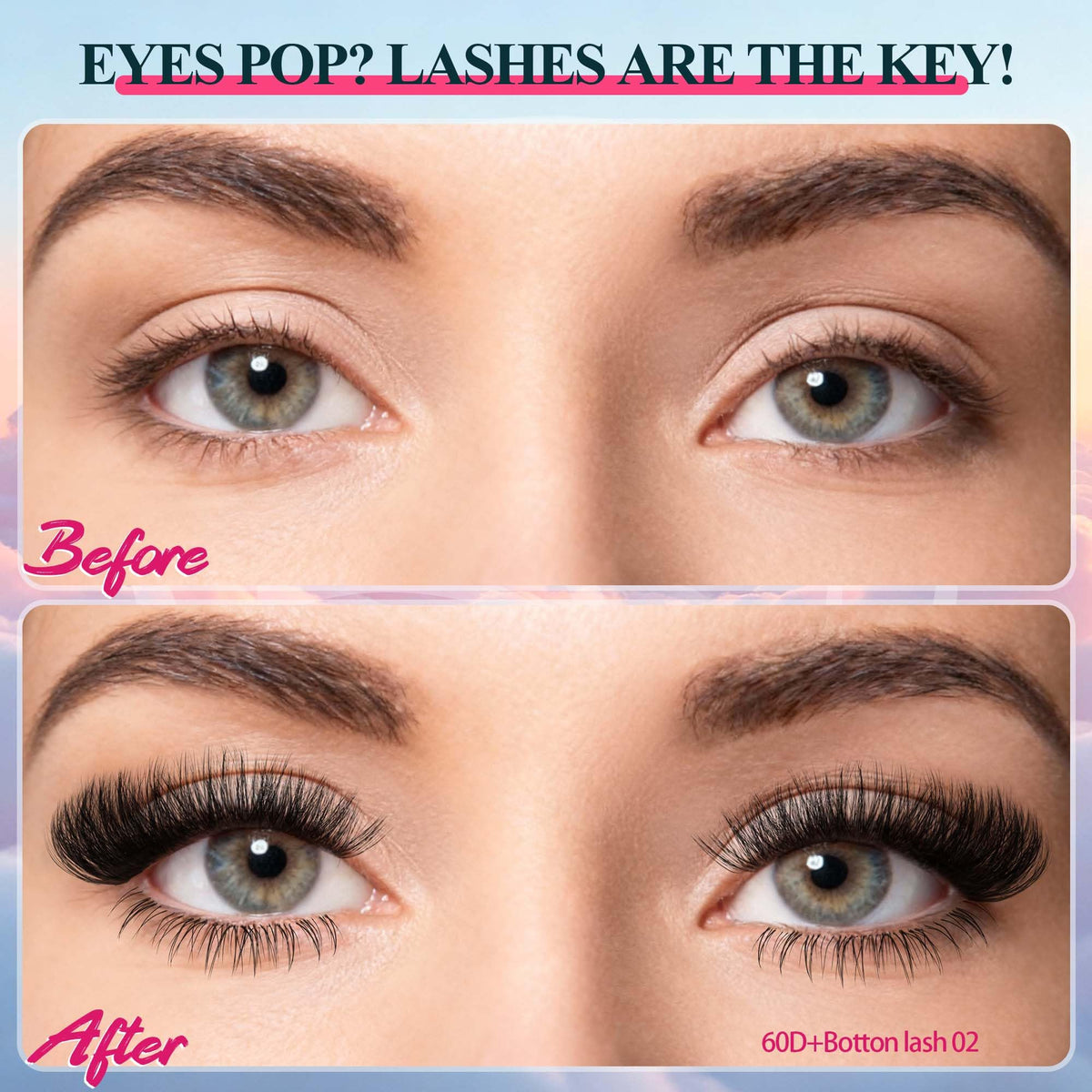 Cils CCODDY 30D40D50D60D pour maquillage naturel