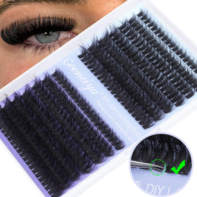 Cils clusters Geeneiya en gros plan